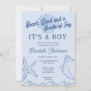 Search for seashell baby shower invitations Hand drawn