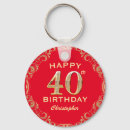 Search for 40 round key rings 40th birthday