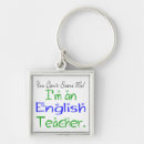 Search for literature key rings English teacher