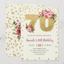 Search for cheers to 70 years invitations Blush pink