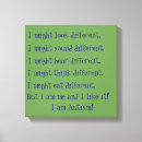 Search for autism canvas prints Autistic