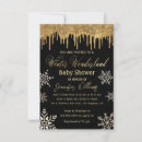 Search for winter wonderland baby shower invitations Gold