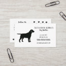 Search for lab business cards Dog walker