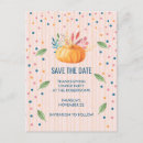 Search for thanksgiving save the dates Pumpkin
