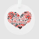 Search for folk art christmas tree decorations Heart