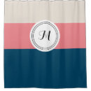 Search for navy blue and coral shower curtains Modern