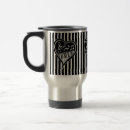 Search for musical notes travel mugs Black