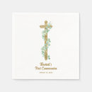 Search for christian napkins Gold cross
