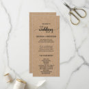 Search for memorial on wedding programs Order of service