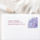 Search for blue hydrangea return address labels Purple