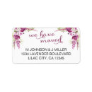 Search for lavender flower return address labels We have moved