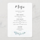 Search for watercolor wedding menus Foliage