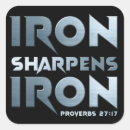 Search for proverb stickers Iron sharpens iron
