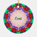 Search for coral christmas tree decorations Cute