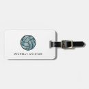 Search for volleyball luggage tags Player