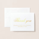 Search for gold foil thank you cards Traditional