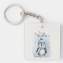 Search for cute penguin key rings Watercolor