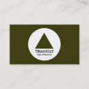 Search for triangle logo business cards Simple