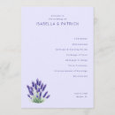 Search for lavender wedding programs Elegant