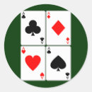 Search for playing card suits stickers Red