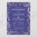 Search for royal blue engagement party invitations Couple