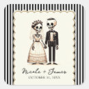 Search for skeleton bride and groom stickers Skull