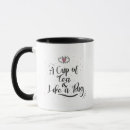 Search for tea hug in a mugs Typography
