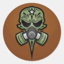 Search for gas mask stickers Skeleton