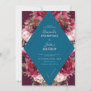 Search for burgundy and blue wedding invitations Chic