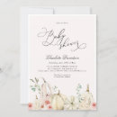 Search for autumn baby girl shower invitations Little pumpkin