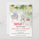 Search for safari elephant birthday invitations Floral