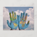 Search for hand postcards Abstract