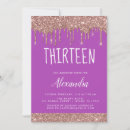 Search for fun 13th birthday invitations Glitter