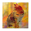 Search for abstract cat art tiles Feline