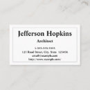 Search for architect business cards Simple