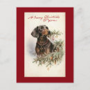 Search for vintage dachshund christmas cards Animal