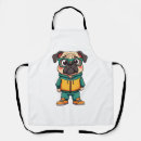 Search for cartoon pug aprons Animal