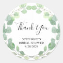 Search for thank you bridal shower stickers Eucalyptus