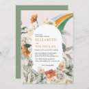 Search for peach and ivory wedding invitations Desert earth tone