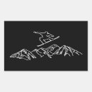 Search for mountain rectangle stickers Snowboarding