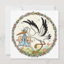 Search for vintage stork invitations Children