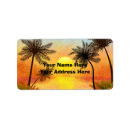 Search for vacation return address labels Sunset