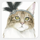Search for dressed up cat stickers Chic
