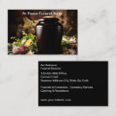 Search for funeral home business cards Memorial