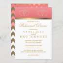 Search for coral rehearsal dinner invitations White