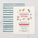 Search for favourite things invitations Elegant