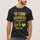 Search for 35th anniversary tshirts Wife