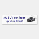 Search for suv bumper stickers Prius