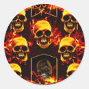 Search for fire skull stickers Gothic