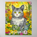 Search for whimsical cat posters Floral